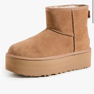 Platform mini uggs size 10